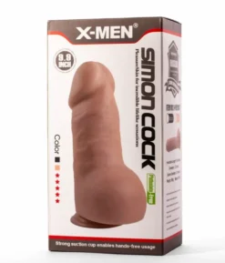 Dildó X-MEN Simon 25,1 cm Cock fekete