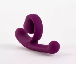Rugalmas dupla stimulációs vibrátor, 19,4 cm. – Magic Snail Purple