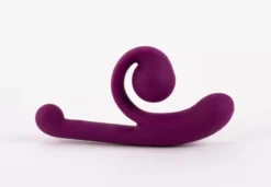 Rugalmas dupla stimulációs vibrátor, 19,4 cm. – Magic Snail Purple
