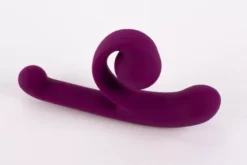 Rugalmas dupla stimulációs vibrátor, 19,4 cm. – Magic Snail Purple